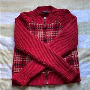 Burberry Wool & Cotton Sweater with Zipper